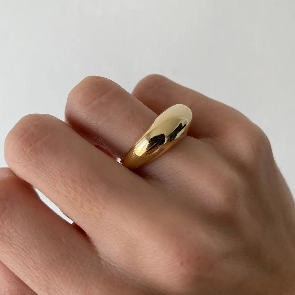 Chunky Geometric Arc Ring