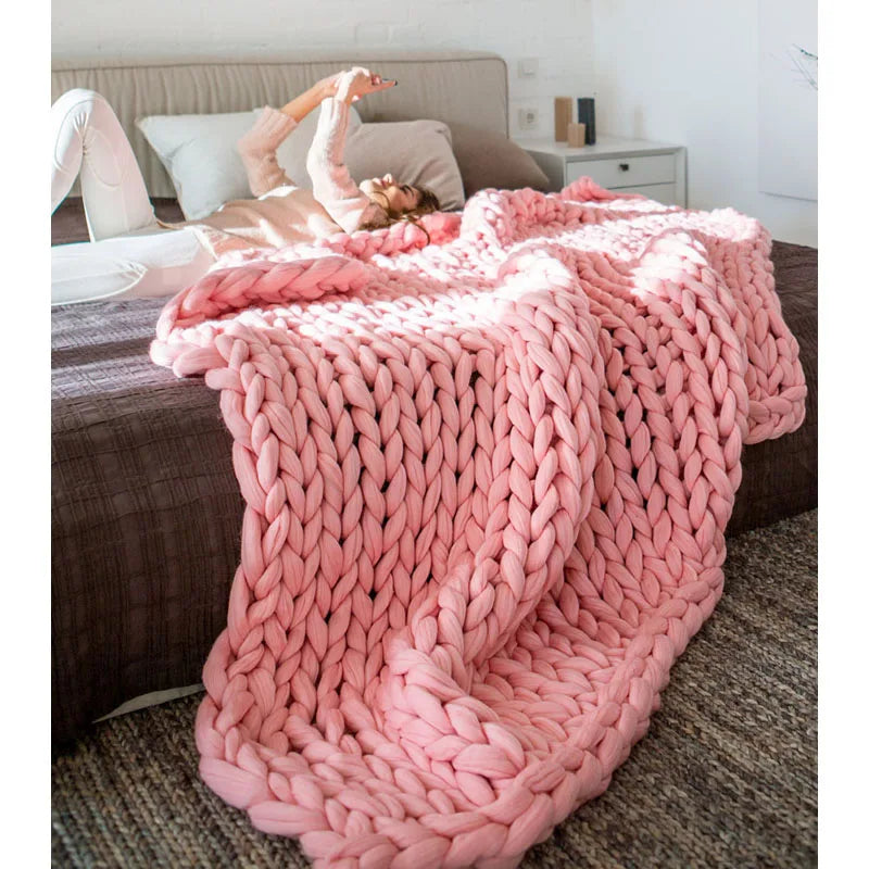 Wool Knitted Blanket