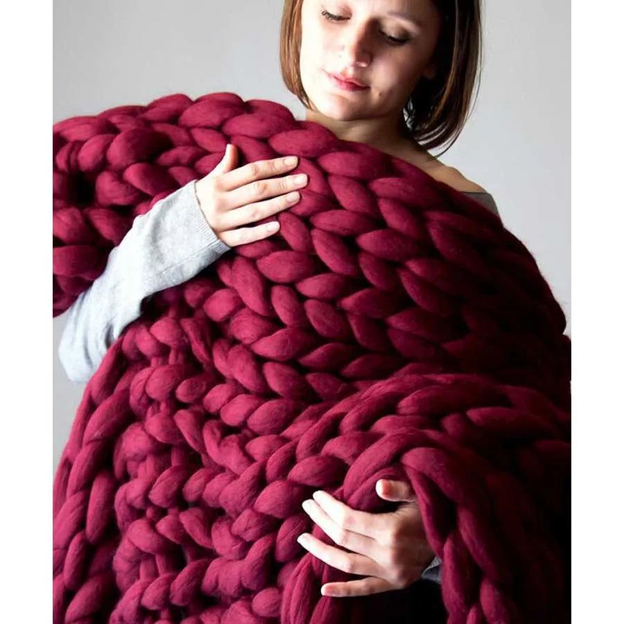 Wool Knitted Blanket