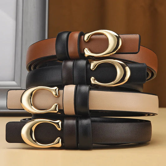 C-shaped Buckle Thin Belt