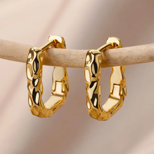 U-Shaped Hoop Earrings