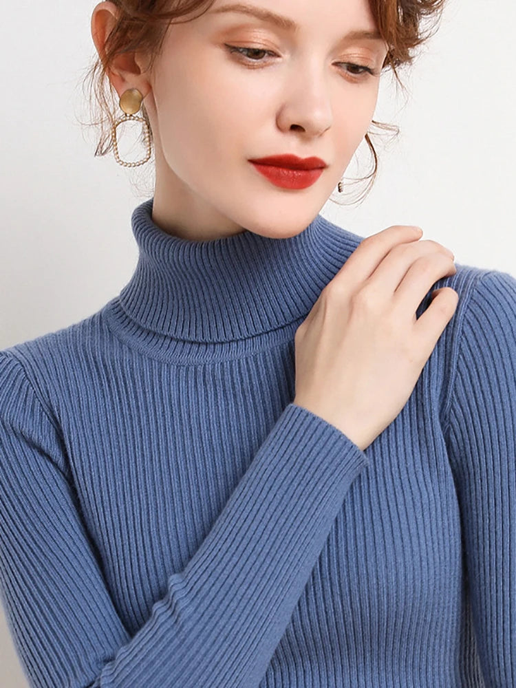 Knitted Turtleneck Sweater