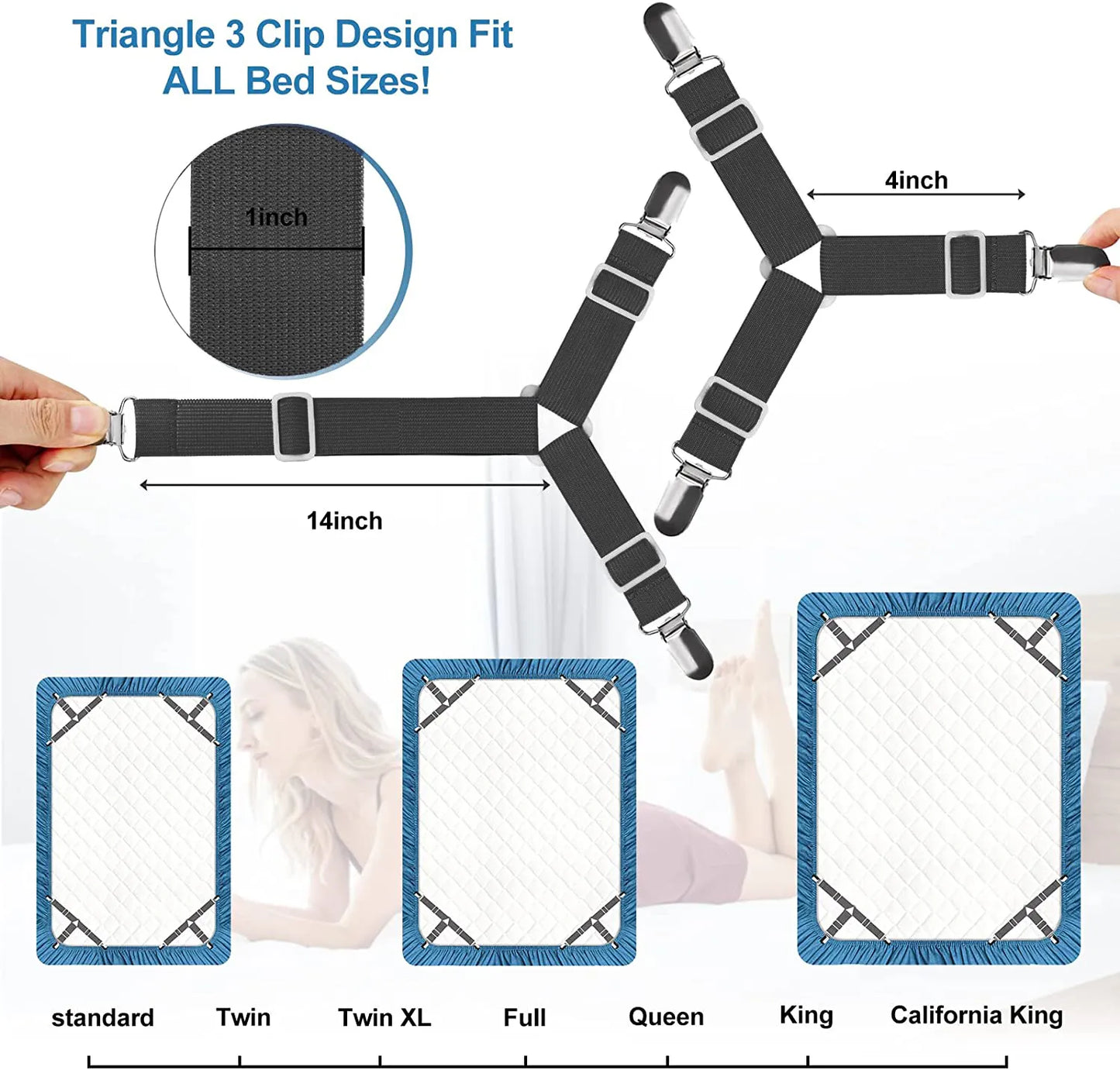 Fastener Bed Sheet Clips