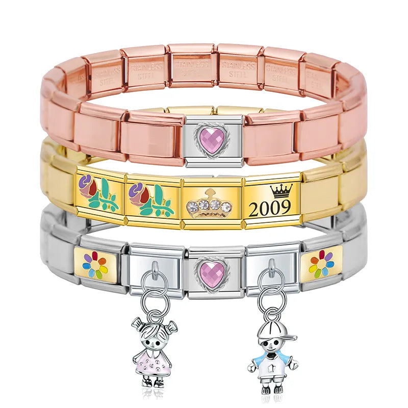 Italian Elastic Charm Bracelet