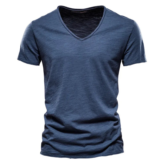 Cotton V-neck Shirt