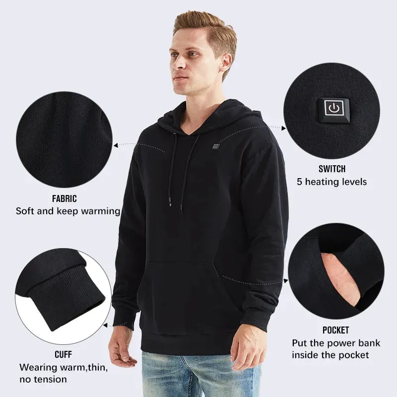 Unisex USB Heating Hoodies