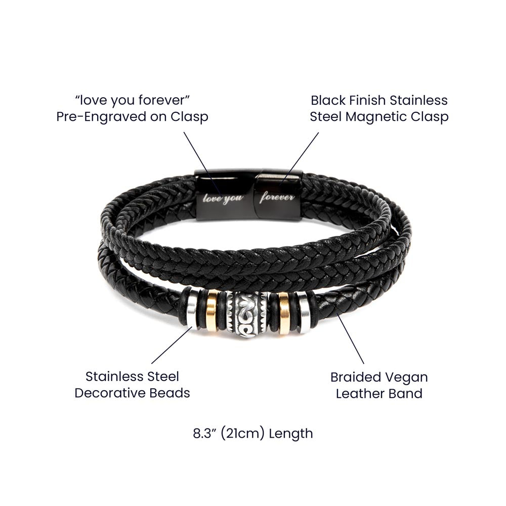 Men's Love you Forever Bracelet!